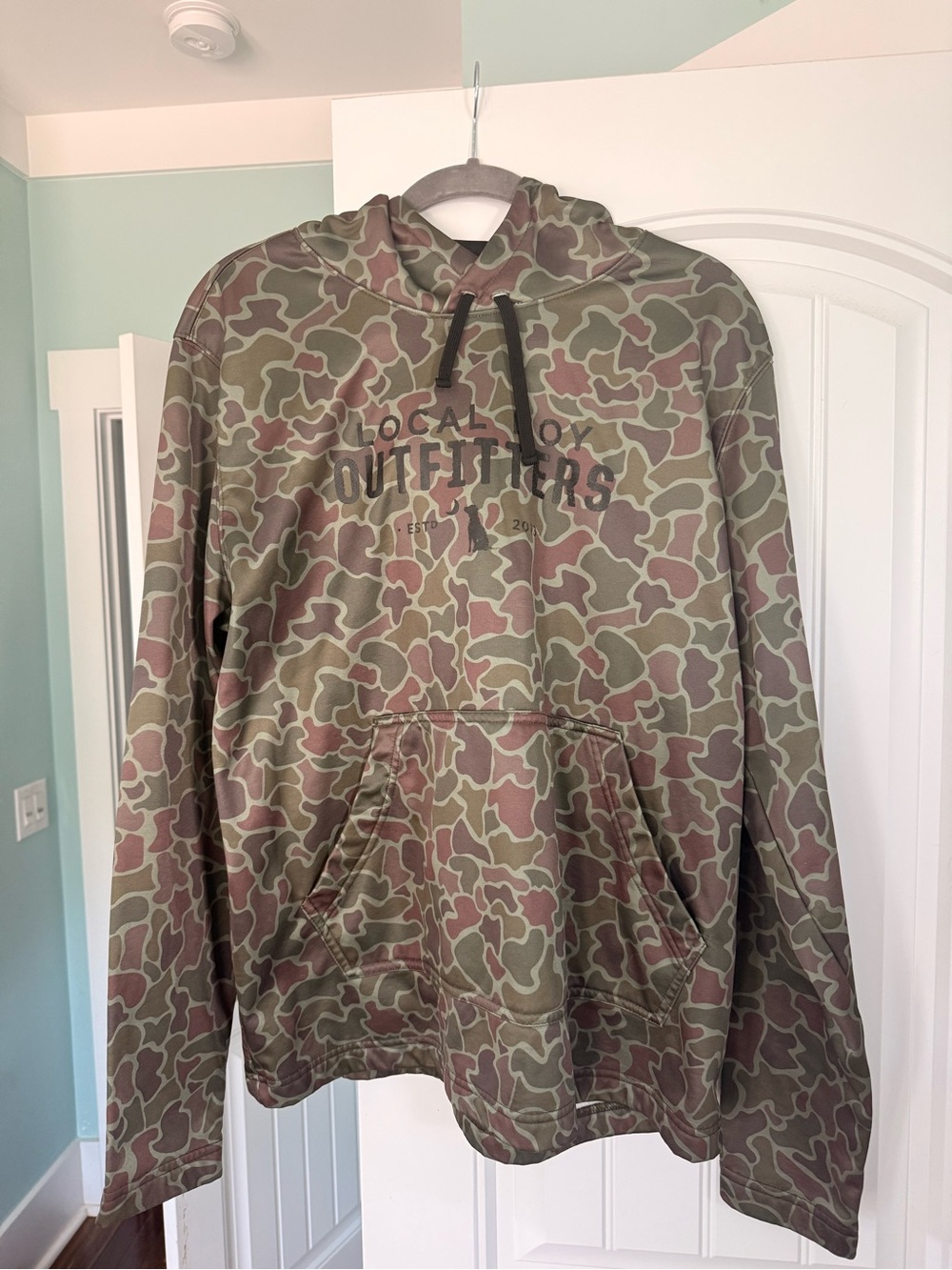 Local Camo Crewneck Hoodie - Olive/Brown